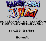 Earthworm Jim (USA, Europe) Title Screen